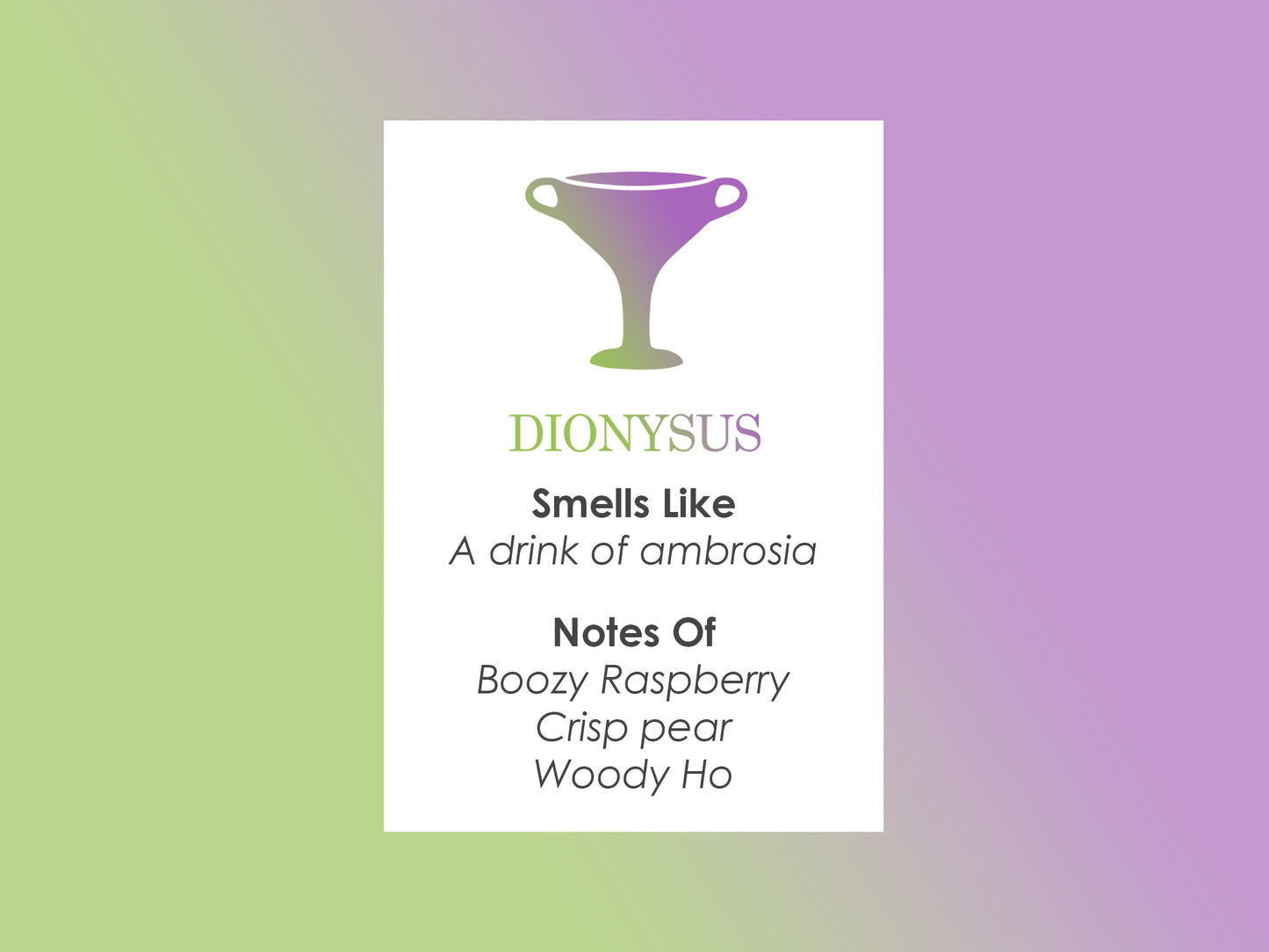 Dionysus Potion Perfume