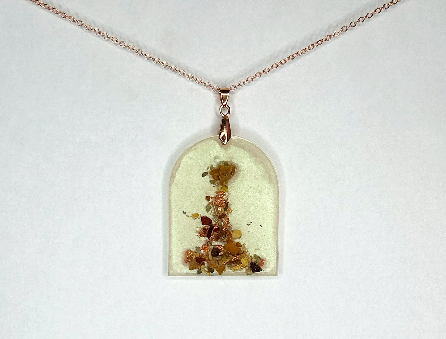 Tea Talismans: Herbal Rose Tea Necklace Style A