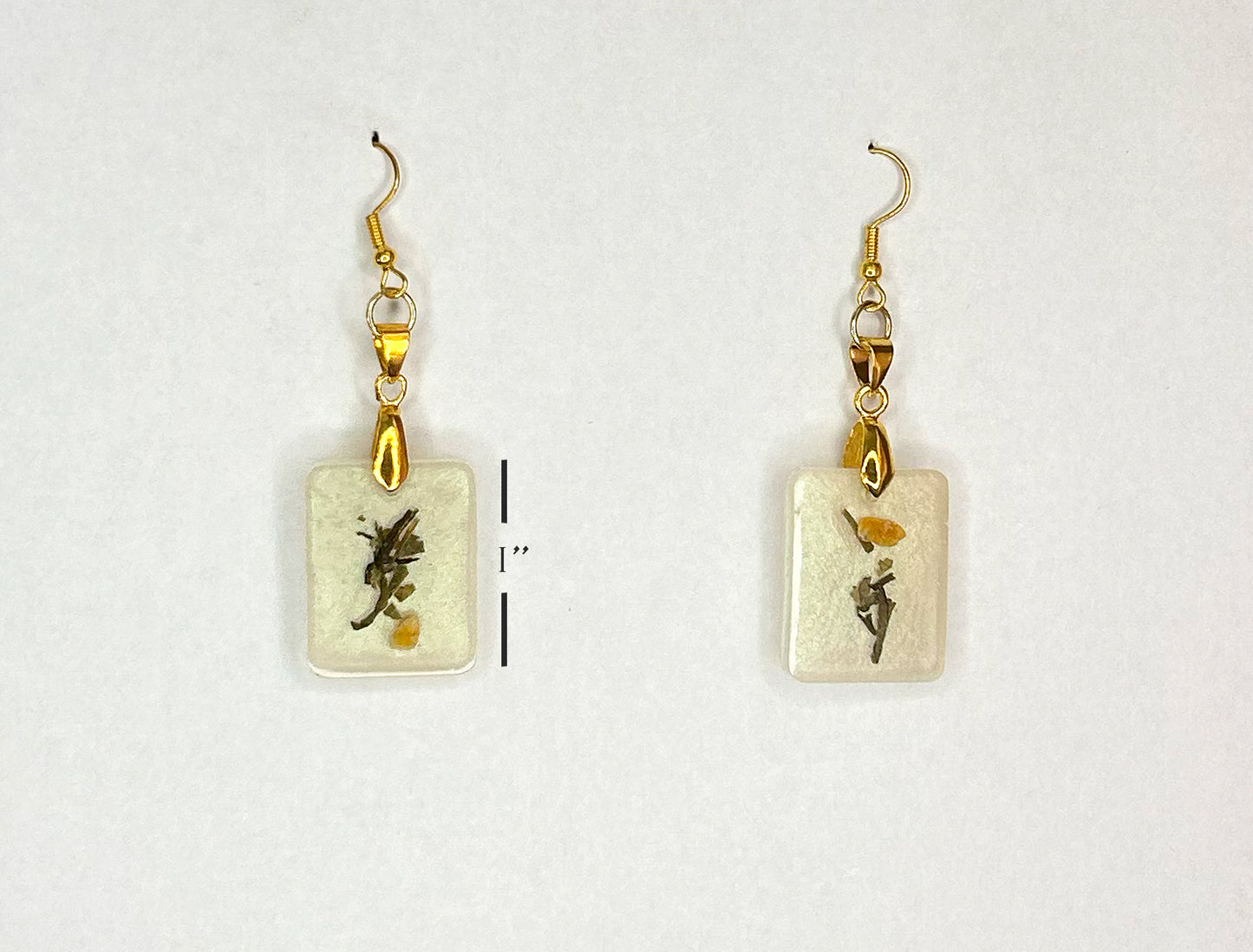 Tea Talismans: Green Tea Genmaicha Earrings