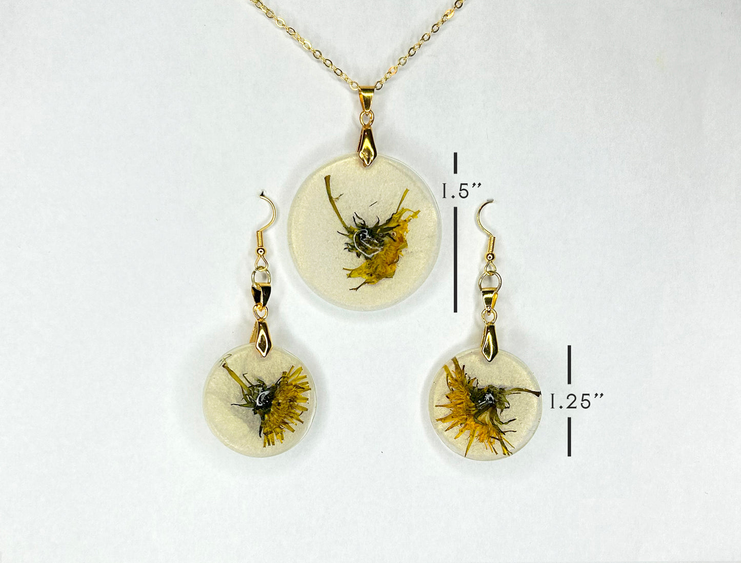 Urban Forage: Dandelion Jewelry Set