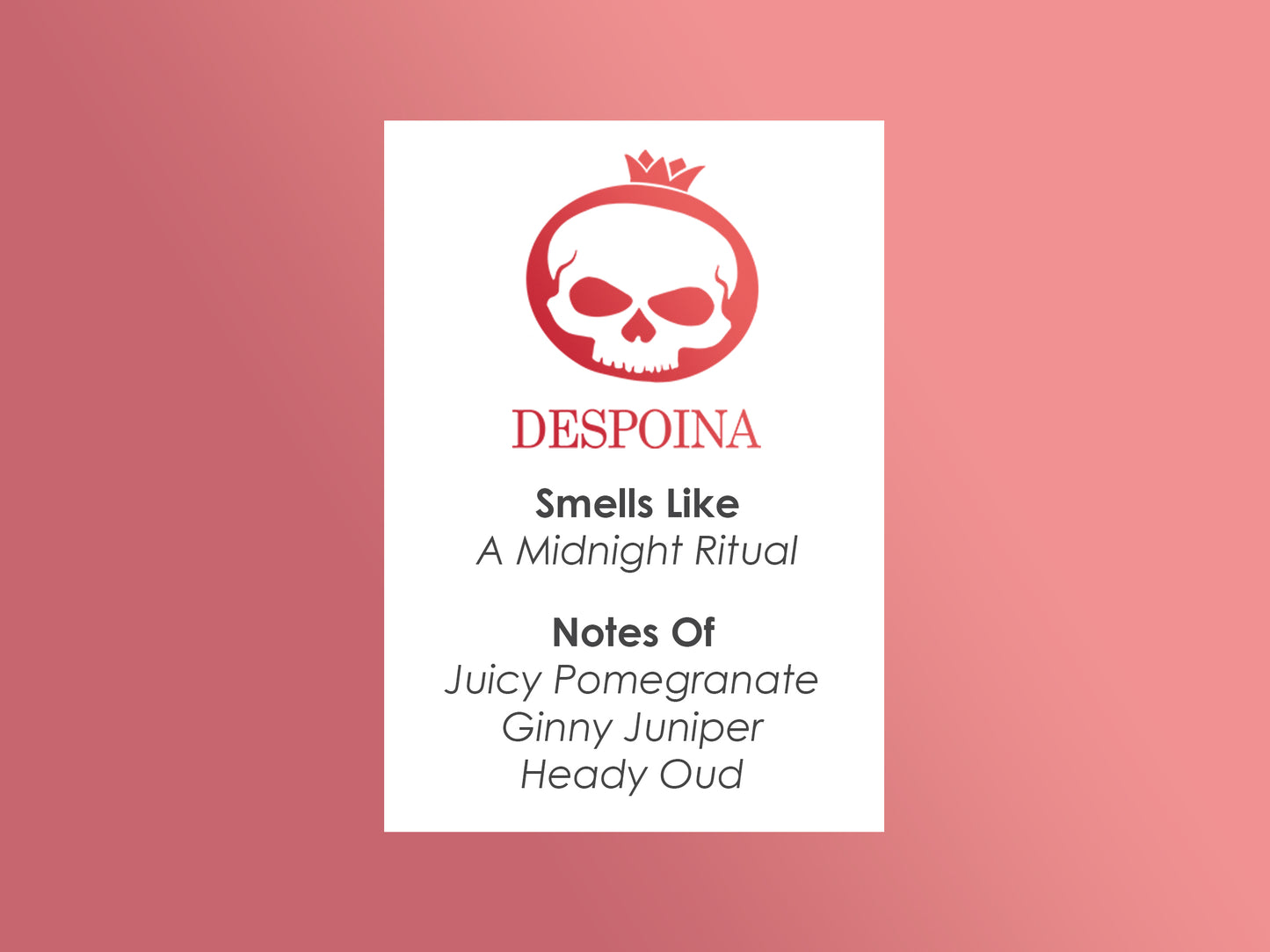 Despoina Potion Perfume (Persephone - Underworld Version)